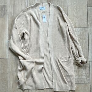 Old Navy Cream Long-Line Cardigan Sweater